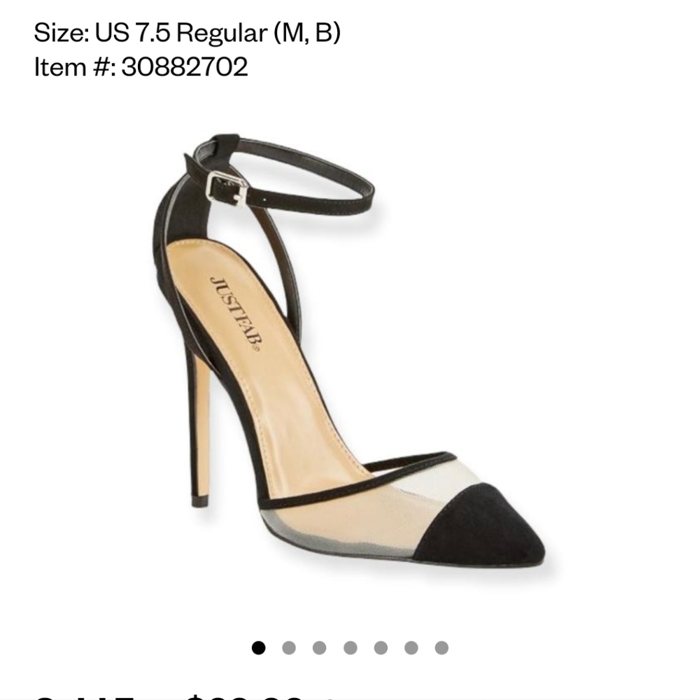 New Pointed Fishnet Pumps